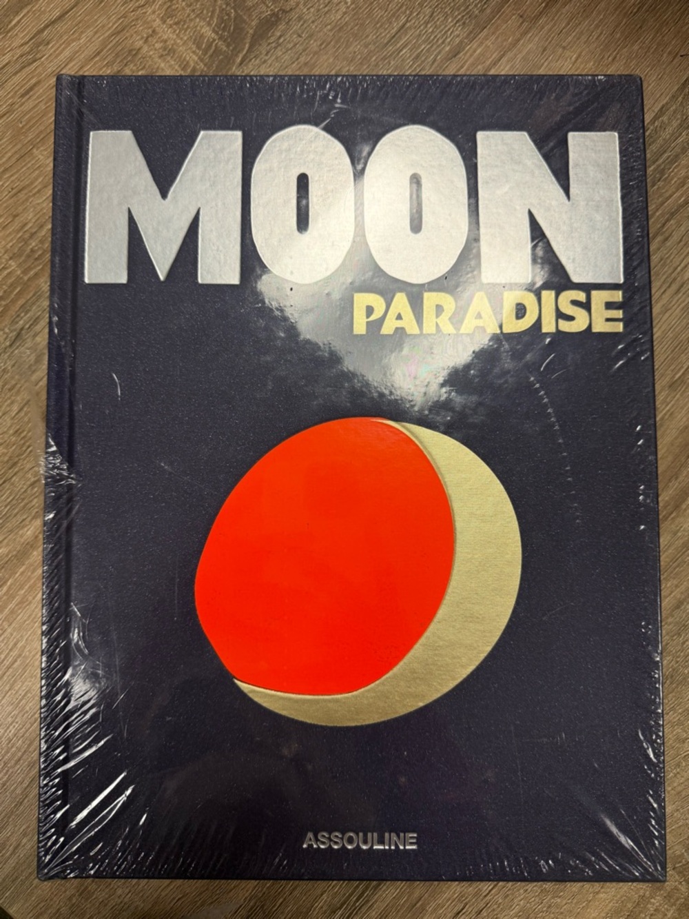 Assouline Moon Paradise Hardcover - Navy, Red & Gold